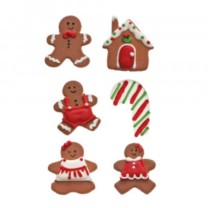 Decor Sugar - Christmas Figurines R 3 and 4 cm, 6 models, 6 pcs - Img 2