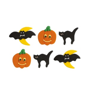 Decor Sugar Decor - Halloween figurák Ø 3 cm, 3 modell, 6 db - Img 3