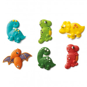 Decor Sugar - Dinosaurs R 4 and 5 cm, 6 models, 6 pcs - Img 2