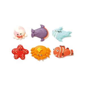 Decor Sugar - Sea Creatures R 4 cm, 6 patterns, 6 pcs - Img 2