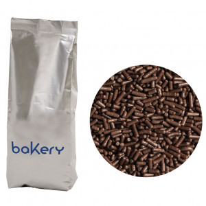 Decor Sugar Sticks Brown Chocolate, 1 kg - Img 1