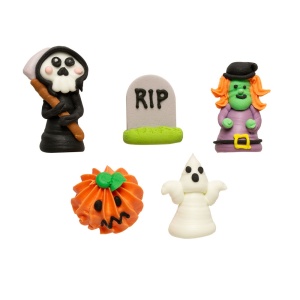 Decor Zahar - Figurine Halloween 3D Ø 2 - 4.3 cm, 5 modele, 5 buc - Img 3