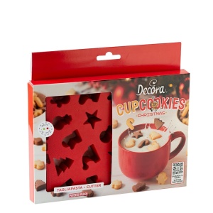 Decupatoare Plastic Craciun - Mini Fursecuri 1.8 - 3 x 2.8 x H 1.2 cm - Img 1