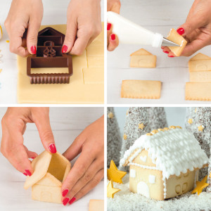 Decupator Пластмасов декупатор 3D 3D къщичка за игра, 5,5 x 4,5 x H 5 cm - Img 2