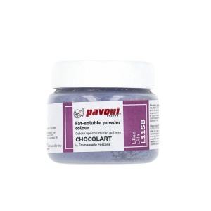 Fat Soluble Food Colour Powder, CHOCOLART Violet without E171, 40 gr - Azo Free