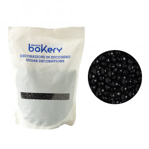 Flattened Dark Chocolate Pearls Ø 10 mm, 1 kg - Img 1