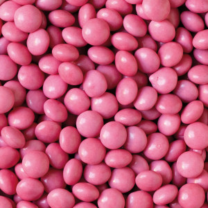 Flattened Pearls Intense Pink Chocolate Chocolate Ø 10 mm, 80 gr - Img 2
