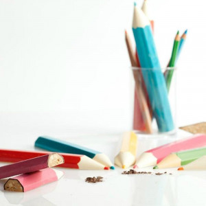 Foil moulds Termoform. Large pencils 22cm, 6 colours, 12 pcs - Img 2
