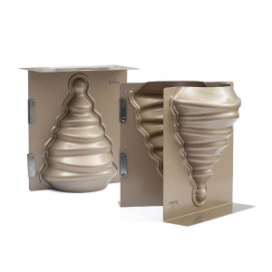 Forma Copt 3D Model Brad Craciun, 15 x 10 x H 20 cm, Aluminiu Antiaderent - Img 3