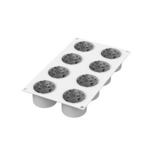 Forma Silicon Gingermen Ø 6.1 x H 4.4 cm, 8 cavitati x 115 ml - Img 2