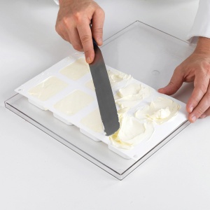 Forma Silicon Inghetata Sandwich Mini Biscuit Double, 2 forme silicon x 8 cav. 7.05 x 4.85 x H 2.05 cm, (BISC04M) - Img 3