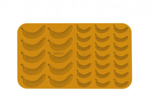 Forma Silicon Silikomart NaturaE Banana 2 modele 10.3 x 5.2 x H 2 cm - 6.2 x 3.1 x H 2 cm, 1.2 - 3.4 ml, 31 cavitati - Img 2
