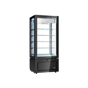 Függőleges hűtővitrin, -22 / +5°C, 80.5x64.5x184 cm, Luxor Black, modell KD8A