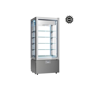 Függőleges hűtővitrin, -22 / +5 °C, 80,5x64,5x184 cm, Luxor Slim, modell KD8GT