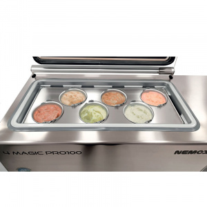 Gourmet PRO - 18/10 stainless steel holder with anti-rotation seats, includes 6x1,5 l aluminium trays for 4 Magic PRO 100 - Img 2
