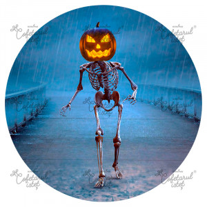 Halloween nyomtatott ostya Halloween 4-es modell, Ø 20 cm - Istet Cukrászda
