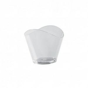 Hullámos pohár 50 ml, 6,4 x 4,6 x H 5,3 cm, 100 db-os készlet - Img 1