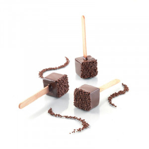Kube Silicone Ice Cream mould 2 x 2 x H 2 cm, 2 x 15 cavities, 8 ml - Img 1