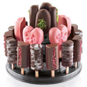 LolliPops/CakePops tartó, 27 termék, fekete műanyag, 3 polc, 22,5 x H 11 cm, 22,5 x H 11 cm - Img 4