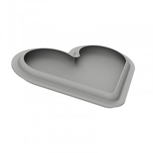 Love Story Silicon Cake Tin x 2 + Cutter 17.3 x 21 x H 1.8 cm, 412 ml - Img 4