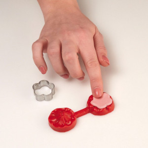 Margareta Mica - Decupator Inox si Mulaj Silicon Ø 2.5 cm, Set 2 Buc - Img 7