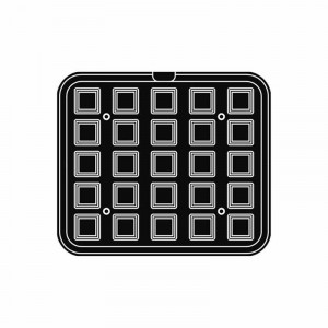 Matrita Cookmatic Model G Profil Festonat, 3 – 4.5 x 3 – 4.5 x H 1.5 cm, 25 cavitati - Img 2