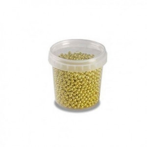 Metallic Golden Sugar Pearls Ø 4 mm, 120 gr - Img 2