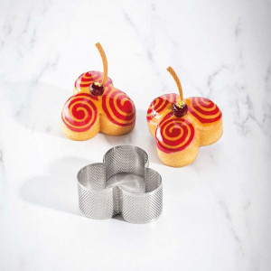 Microperforated Tarte Viennoiserie by Johan Martin Trifoi 10.2 x 9.8 x H 4.5 cm - Img 2