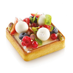 Mikroperforált hőre lágyuló réz 8 x 8 x h 2 cm, négyzet alakú, 6 darabos készlet - Img 2