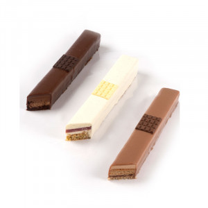 Mini Dark Chocolate Bars, with Milk and Double White, 4.5x3 cm, 790 gr, 230 pcs - Img 3