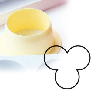 *Monoportii Trifoi Ø 6.5 x H 4 cm - Decupator Plastic Baze si Insertii