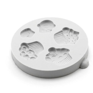 Mould Silicone Baking Cupcakes, 5 Decorations - Img 3