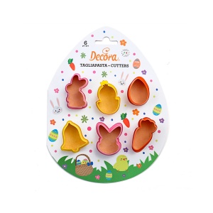 Műanyag pasztavágó R 4 - 7,5 x H 2,2 cm, 6 db