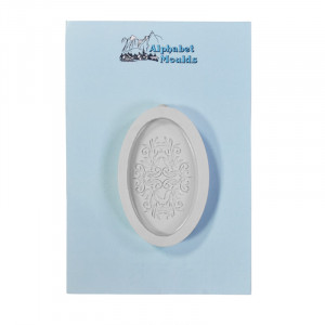 Mulaj Silicon Medalion Clasic Oval 6.8 x 4 cm - Img 1