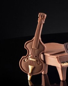 Mulaj Silicon Muzica - Violoncel 3D, 10 x 3.7 cm
