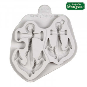 Nautical Decor Silicone Moulding - Anchors, 2 Pieces Ø 7 and 8.5 cm - Img 2