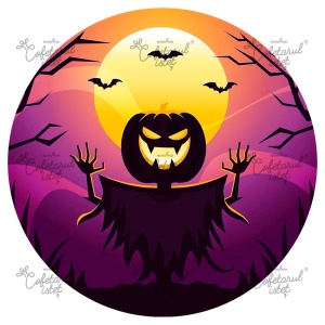 Nyomtatott cukortészta Halloween 6-os modell, Ø 20 cm - Istet cukrászda
