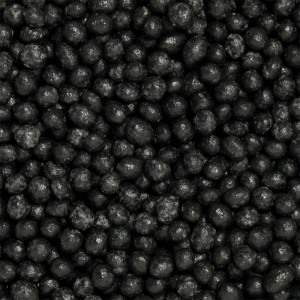 Oldalas fekete cukorgyöngyök Ø 1,5 mm, 100 gr - Img 2