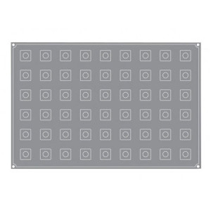 Pavoflex forma 60x40cm Cub 3x3cm, 54 üreg, 25 ml - Img 2