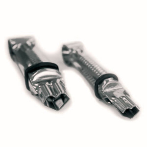 *Pensete Inox Decor Inimioara Margini Drepte, 2 Marimi, Set 2 Buc