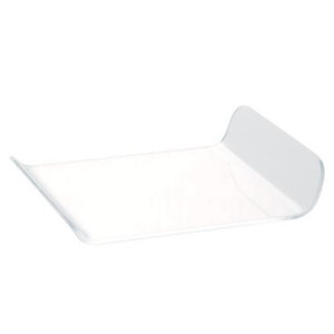 Plastic Base Presentation Single Portion Presentation, Transparent Rectangular Model, 9.7 x 8 x H 2 cm, Set 100 pcs - Img 1