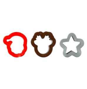 Plastic Christmas Plastic Cutters - Santa Claus, Ø 4 x H 2.2 cm - Img 3