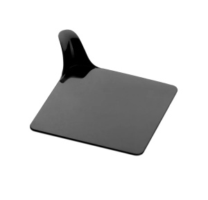 Plastic Display Base for Single-Serving Portions, Black Square Model, 9 x 9 cm, Set of 250