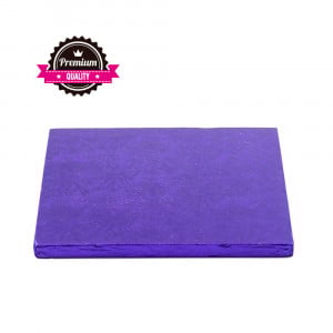 Platou Tort Patrat Violet, 30 x 30 x H 1.2 cm - Img 1