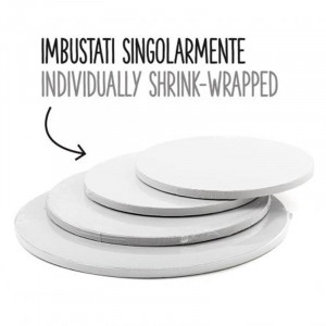Platou Tort Rotund Alb Satinat, Ø 20 x H 1.2 cm - Img 4