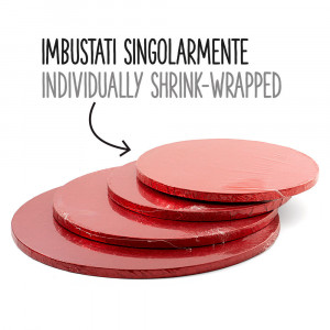 Platou Tort Rotund Rosu Satinat, Ø 50 x H 1.2 cm - Img 5