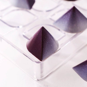 Polycarbonate mould 24 Chocolate Pralines Model VIP Mount 3.2 x 3.2 x H 2.3 cm, 9 gr - Img 3