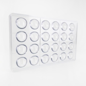 Polycarbonate mould 24 Praline Wind, 2.8 x 2.8 x H 2.2 cm, 10 gr - Img 3