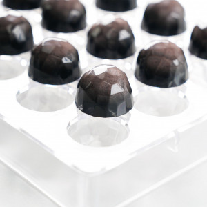 Polycarbonate mould Diamant Aotrom 28 Chocolate Pralines, Ø 2.9 x H 1,9 cm, 9.5 gr - Img 2