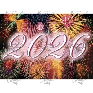 Printed Sugar Paste Celebrations - New Year's Day Model 1, A4 - Confectionary Istet